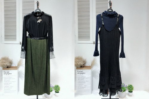 2018新款秋裝魅之女精品原創(chuàng)設計師品牌女裝搭配效果